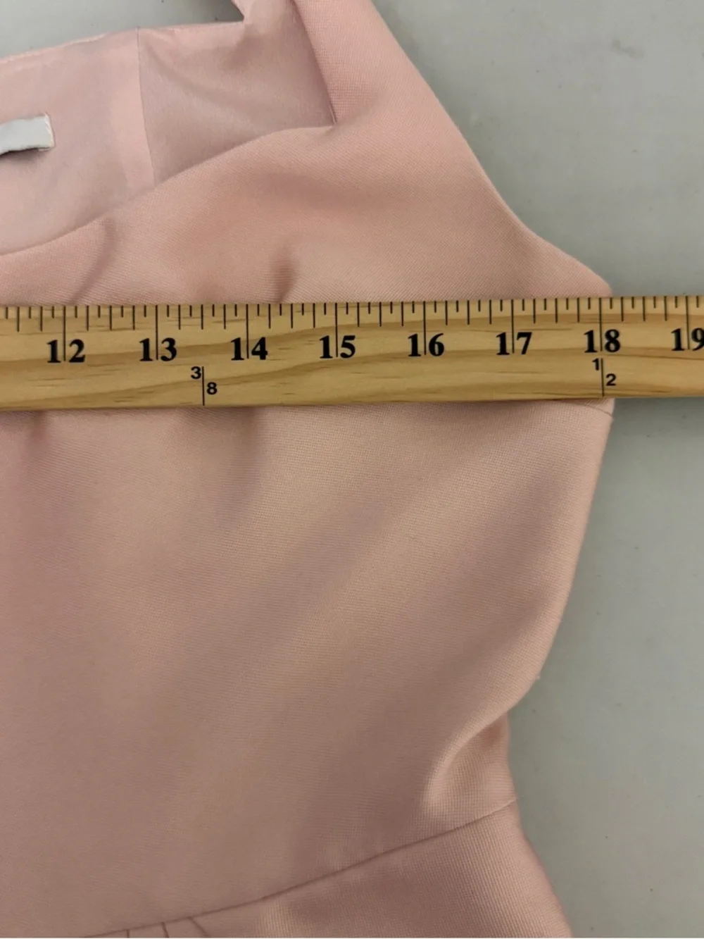 Maison Amory x Anthropolgie Soft Pink Satin Tulip Mini‎ Dress Size XL Coquette